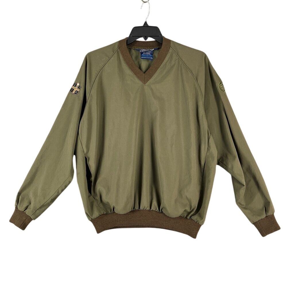 Sandy Run Golf‎ Club Windbreaker Mens L Sunderland Scotland  Pullover Jacket